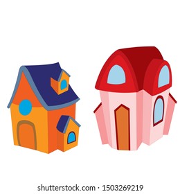 Toy House Cartoon Vector Image