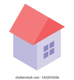 Toy house icon. Isometric of toy house vector icon for web design isolated on white background