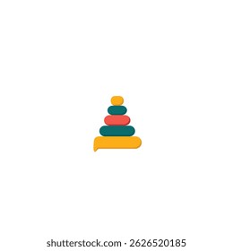 Toy icon flat vector design