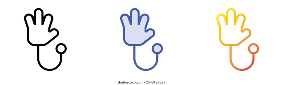 toy icon. Linear, Blue Fill and Gradient Style Design Isolated On White Background