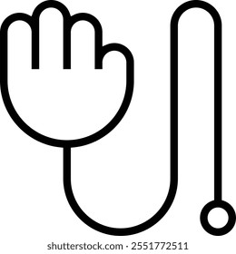 toy icon. Thin linear style design isolated on white background