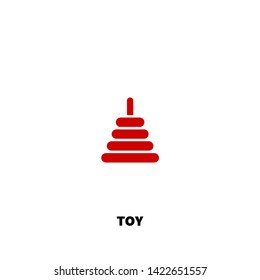 toy icon. toy vector design. sign design. red color