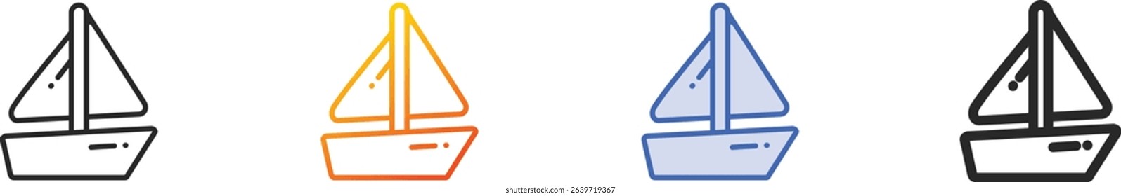 toy icon.Thin Linear, Gradient, Blue Stroke and bold Style Design Isolated On White Background