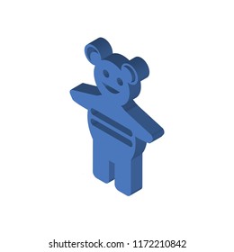 Toy isometric left top view 3D icon