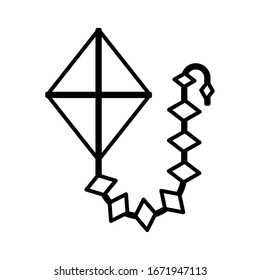 cometa de juguete sobre fondo blanco, juguetes de bebé diseño de ilustración vectorial