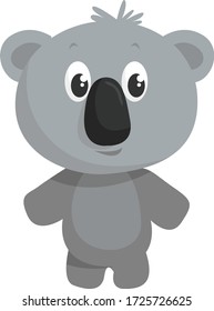 Toy koala, Illustration, Vektor auf weißem Hintergrund