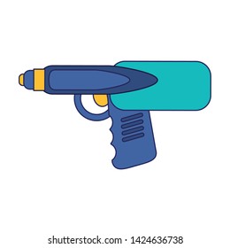 toy laser gun icon cartoon vector illustration graphic design
