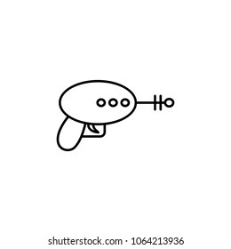 toy laser gun icon. Element of baby and toys for mobile concept and web apps. Thin line  icon for website design and development, app development. Premium icon on white background