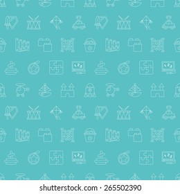 toy line icon pattern set