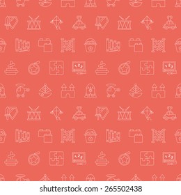 toy line icon pattern set