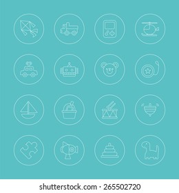 toy line icon set