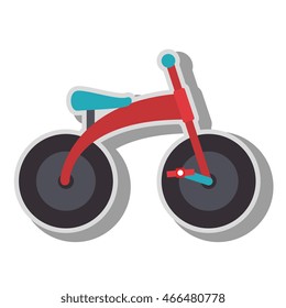 Toy for little kids isolated flat icon, vector illustration graphic design.