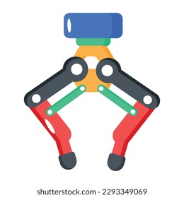 Diseño plano de máquina de juguetes para uso digital premium 