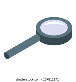Toy magnifier icon. Isometric of toy magnifier vector icon for web design isolated on white background