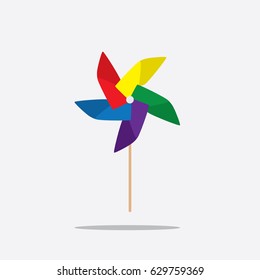 Toy mill icon, vector illustration design. Ecology objects collection.