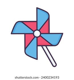 Toy Mill Icon Vector On Trendy Design