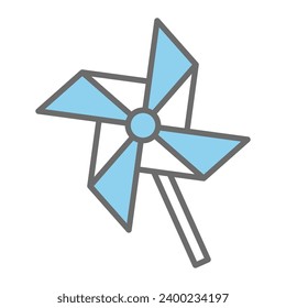 Toy Mill Icon Vector On Trendy Design