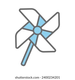 Toy Mill Icon Vector On Trendy Design