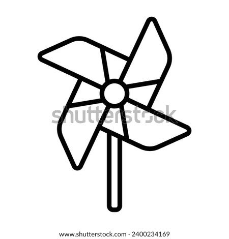 Toy Mill Icon Vector On Trendy Design