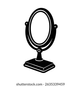 brinquedo espelho stand vetor sobre fundo branco