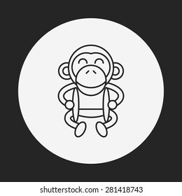 toy monkey icon