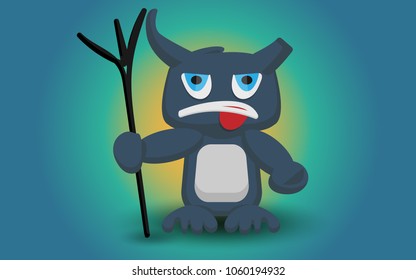 toy monster cartoon devil cow