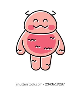 toy monster cute color icon vector. toy monster cute sign. isolated symbol illustration