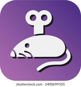 Toy Mouse Vector Glyph Gradient Background Icon For Personal And Commercial Use.
