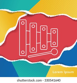 toy musical instrument icon