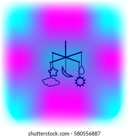 toy on crib, icon