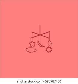 toy on crib, icon