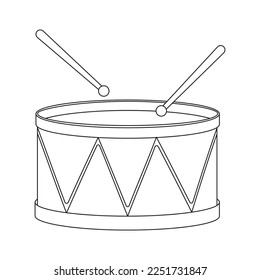 Toy Outline Illustration for kids coloring book