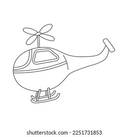 Toy Outline Illustration for kids coloring book