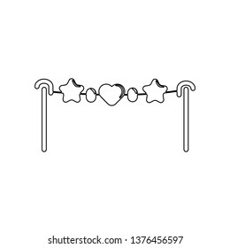 toy over the crib icon. Element of Baby for mobile concept and web apps icon. Outline, thin line icon for website design and development, app development