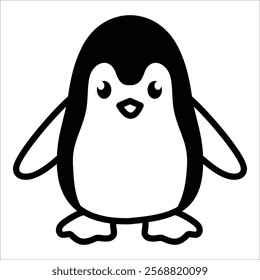 Toy Penguin Icon Element For Design