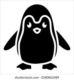 Toy Penguin Icon Element For Design