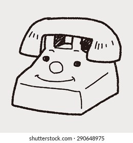 toy phone doodle