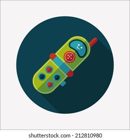 Toy Phone flat icon with long shadow
