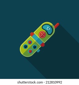 Toy Phone flat icon with long shadow
