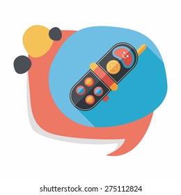 Toy Phone flat icon with long shadow