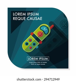 Toy Phone flat icon with long shadow