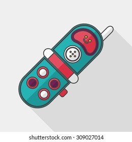 Toy Phone flat icon with long shadow