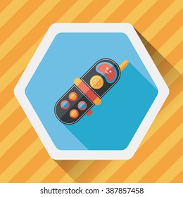 Toy Phone flat icon with long shadow