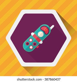 Toy Phone flat icon with long shadow