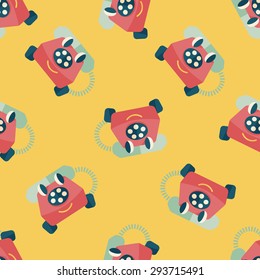 toy phone flat icon,eps10 seamless pattern background