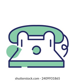 Diseño de vectores de teléfono de juguete en estilo de diseño moderno, listo para usar icono