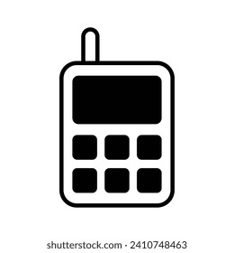 Toy phone vector design in trendy design style, ready to use icon