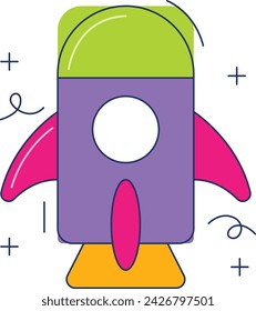 Spielzeugflugzeug-Symbol. Flugzeugvektorsymbol