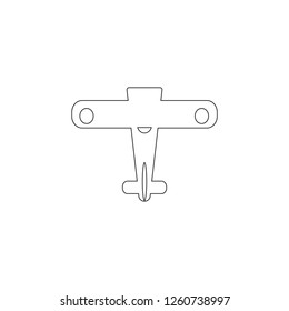 Toy plane icon. Toy element icon. Premium quality graphic design icon. Baby Signs, outline symbols collection icon for websites, web design, mobile app on white background