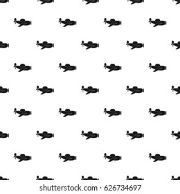 Toy plane pattern seamless in simple style vector illustration